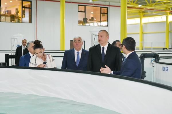 Ильхам Алиев с супругой приняли участие в открытии комплекса 